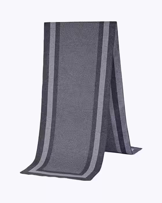 شال گردن موهر مردانه زنانه دورو طرح خطی جوراب نوین